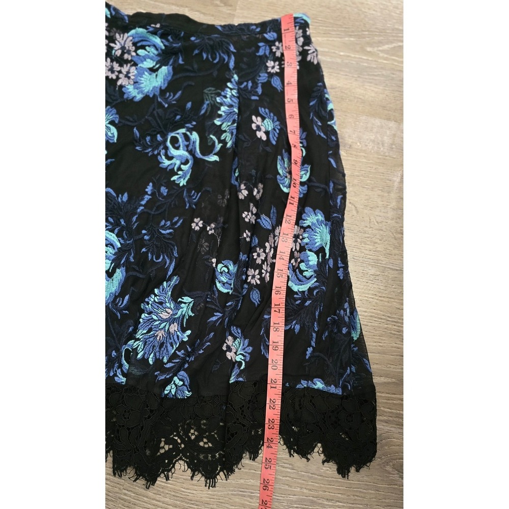 Sachin Babi Floral Embroidered Midi Skirt Women's Size 10 - Picture 6 of 8